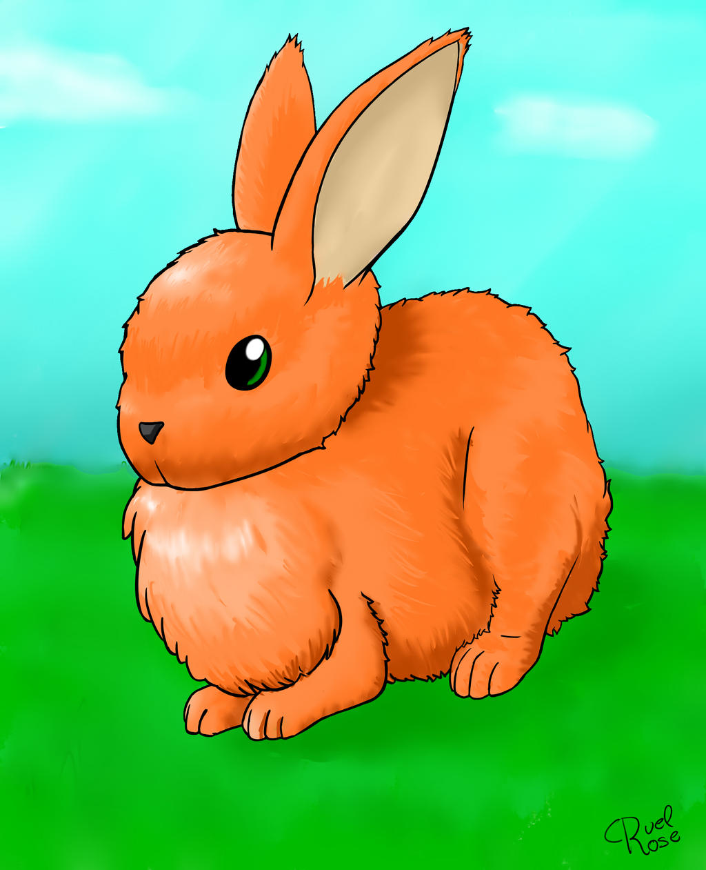 Orange Rabbit by Cruel7Rose on DeviantArt