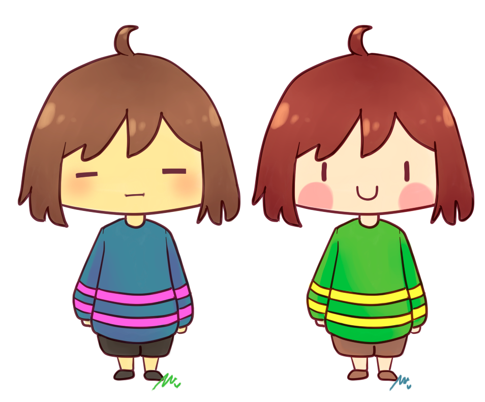 Frisk And Chara By Wivimon On Deviantart