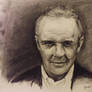 Anthony Hopkins practice drawing. Charcoal.