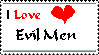 I Love Evil Men Stamp