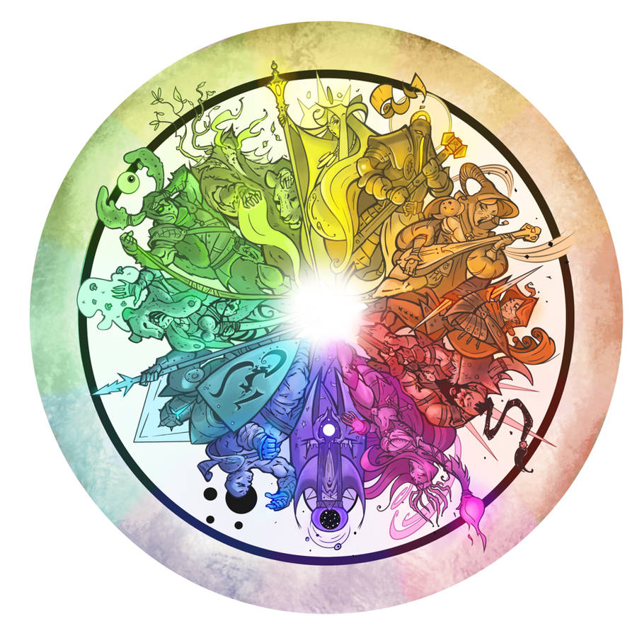 Rpg Classes Colour Wheel by Sharprock86 on DeviantArt