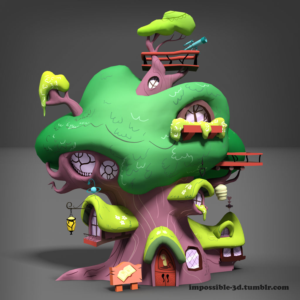 MLP - Golden Oaks Library (3D Model) by ImpTheArtist on DeviantArt