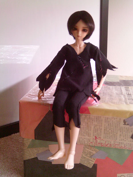 Drow MSD BJD outfit full