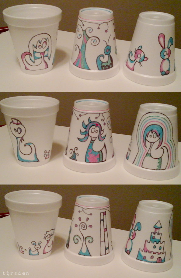 PT Rehab Styrofoam Cup Art 3