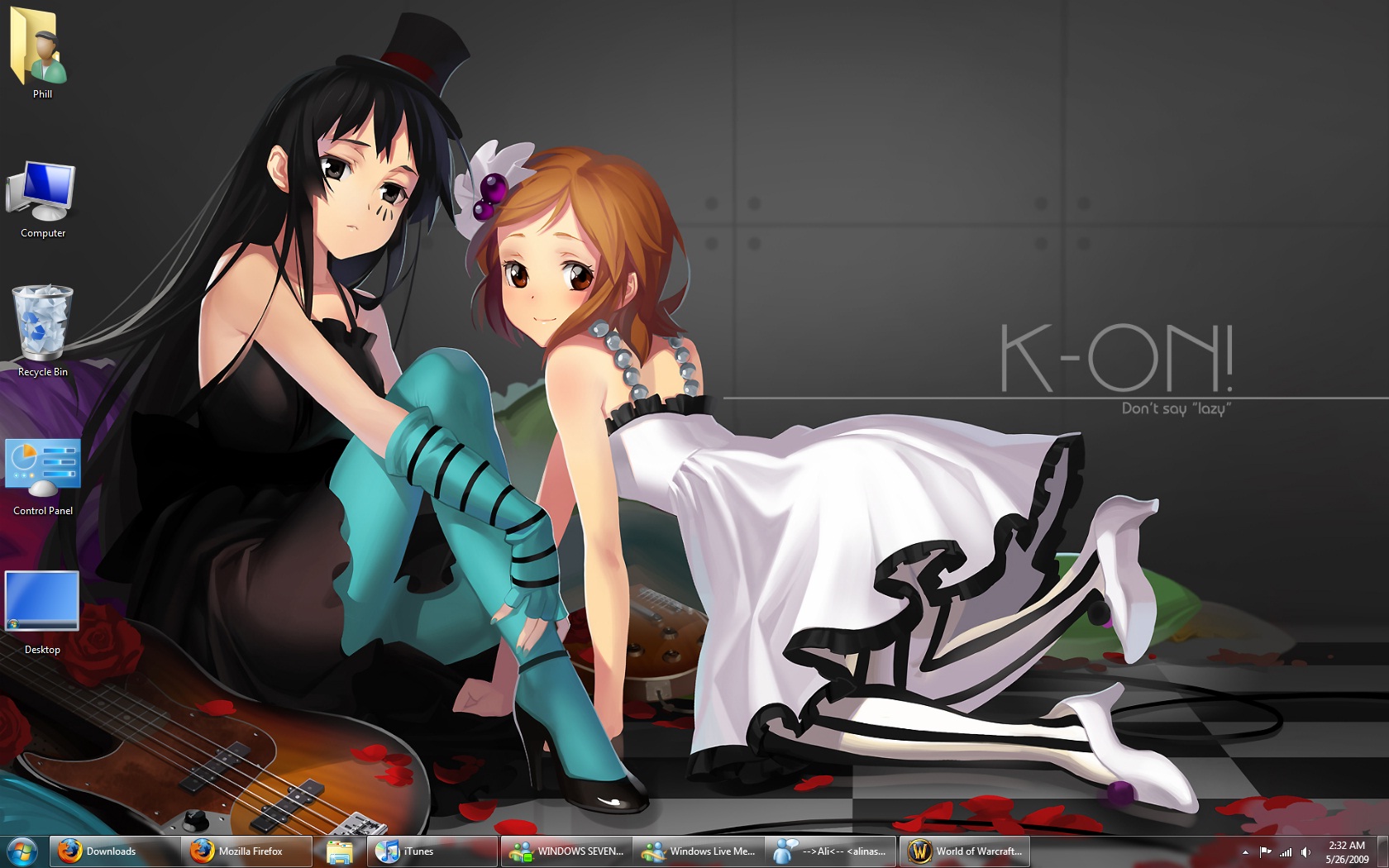 1st Win7 Desktop - K-On