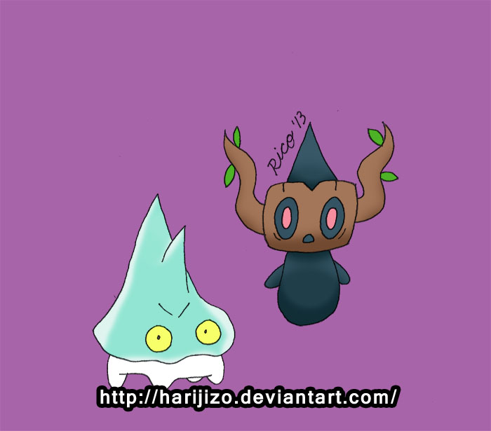 Phantump and Bergmite