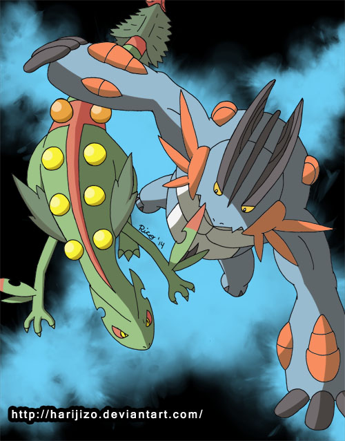 Mega Sceptile + Mega Swampert