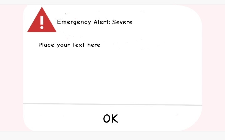 Emergency alert template / severe by srahan on DeviantArt