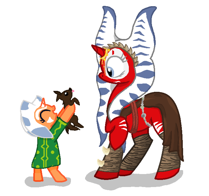 Pony-ification: Star Wars(Ahsoka Tano + Shaak Ti) by sabrinakamikaze on ...