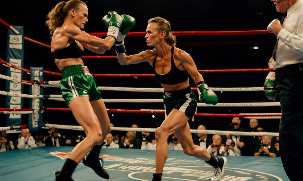 Jamie Ridge Boxing Andi matichak vs Jamie Lee Curtis in a boxing matc by BlueLantern2001 ...