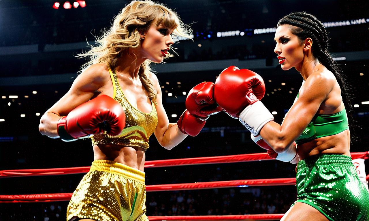 Fwr Taylor swift vs. Kim kardashian in a boxing match by BlueLantern2001 on ...