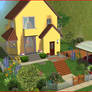 Sims 2 - House from Ponyo by the Cliff