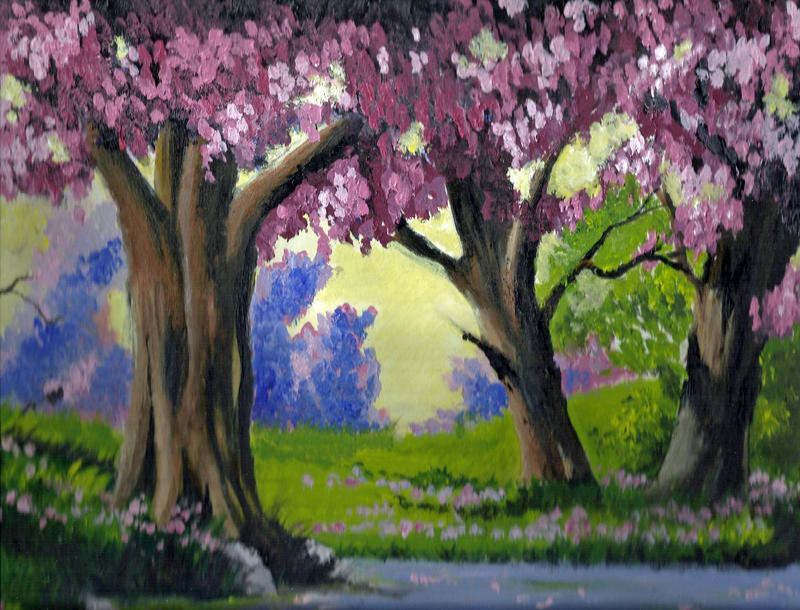 Old Painting: Enchanted Forest