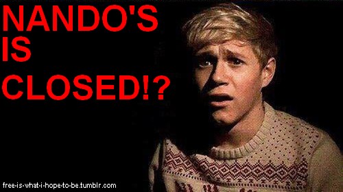 NANDO'S IS CLOSED!?