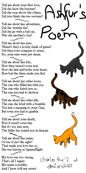 Ashfur's Poem- Warrior Cats by charles-the-7 on DeviantArt