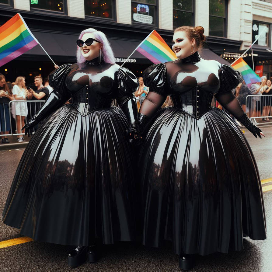 Pride Parade Latex Ladies By FearEffect2redux On DeviantArt pride-parade-latex-ladies-by-feareffect2redux-on-deviantart