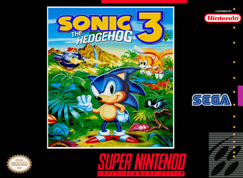 Sonic the hedgehog 3 Super Nintendo Cover