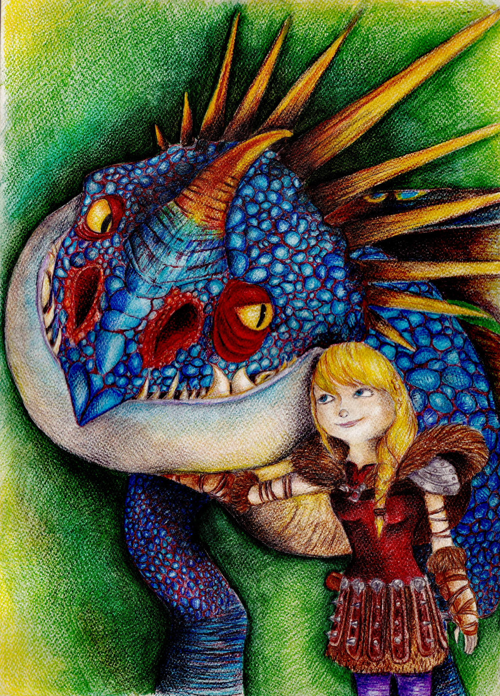 Stormfly Deviantart Astrid and Stormfly by SkyLanterns8 on DeviantArt