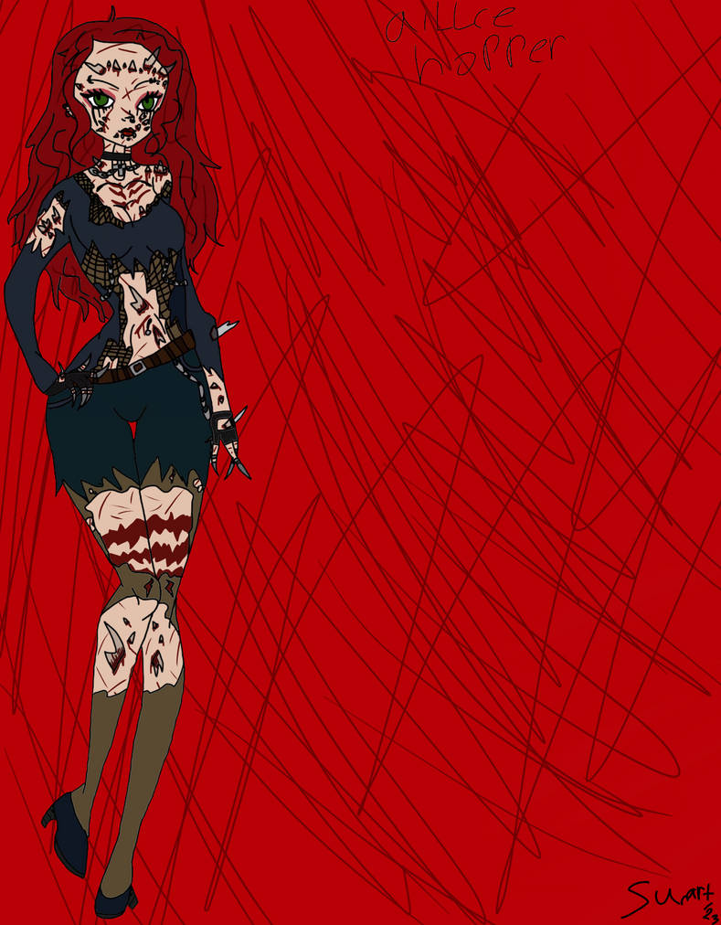 Creepypasta oc: Alice hopper by sunart123