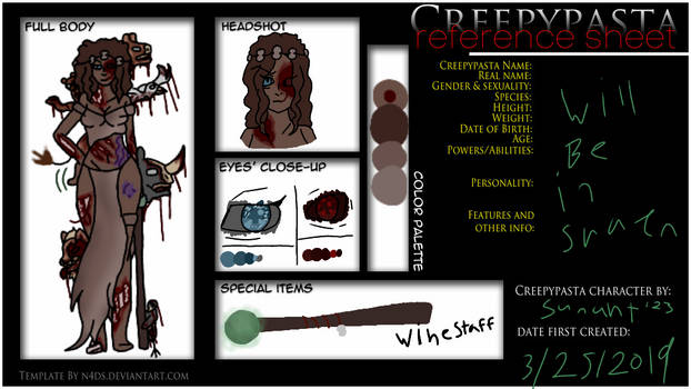 Creepypasta oc:Demogorgon the zombie  which