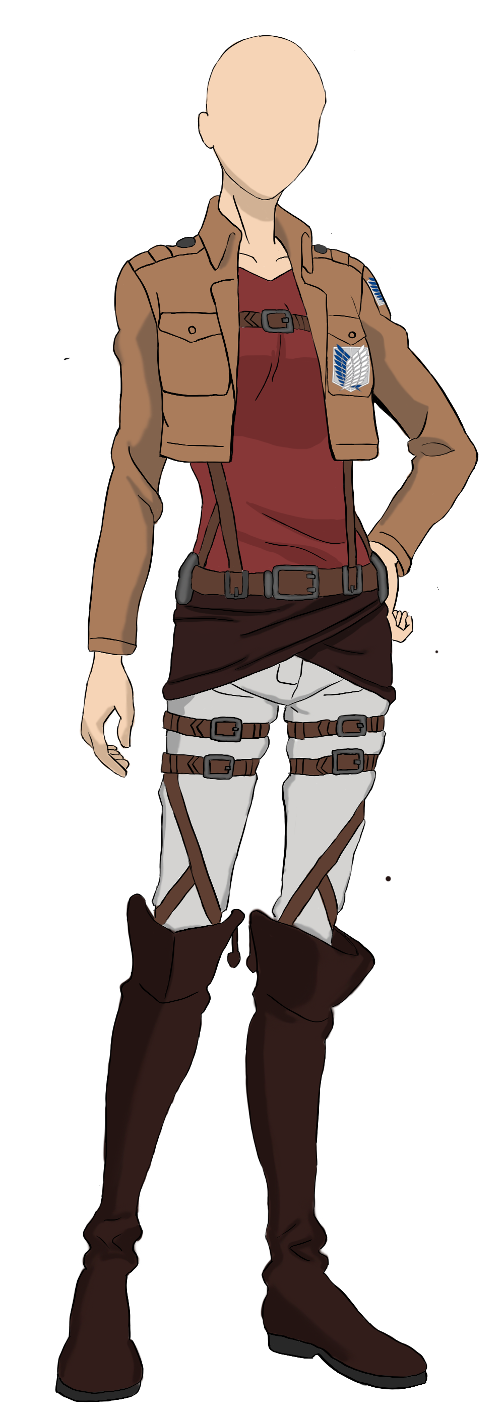Attack on Titan Female OC Base (Scouts) by Ladyburlesque on DeviantArt