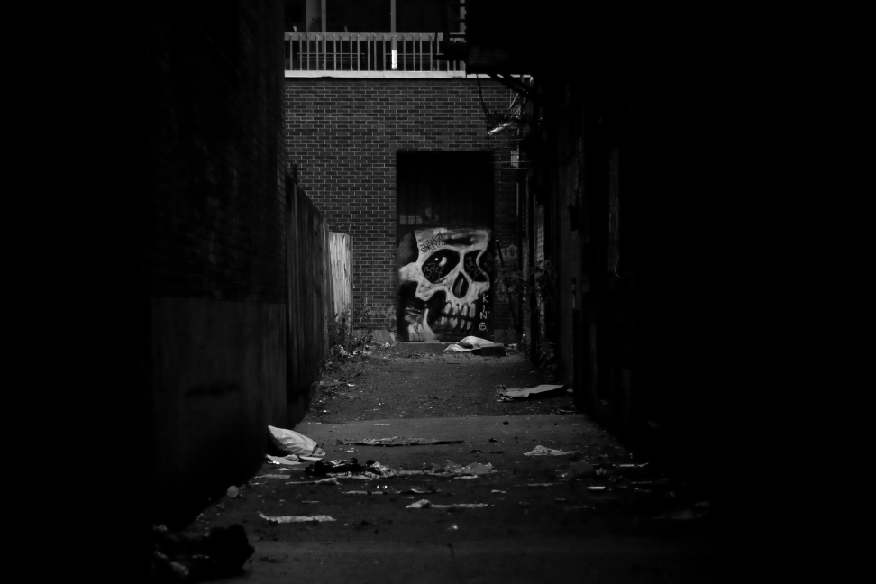 Back alley skull