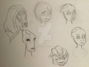 Random Mass effect sketches