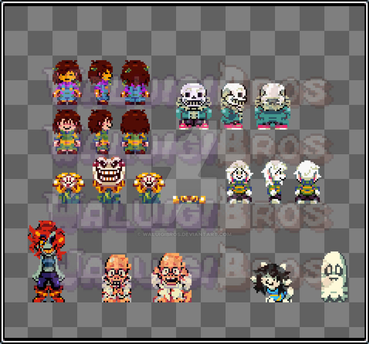 Undertale: Characters Redesign by WaluigiBros on DeviantArt