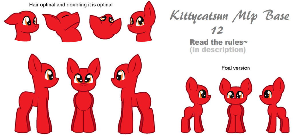 Mlp base 12: Reference Sheet Base by kittycatsun on DeviantArt