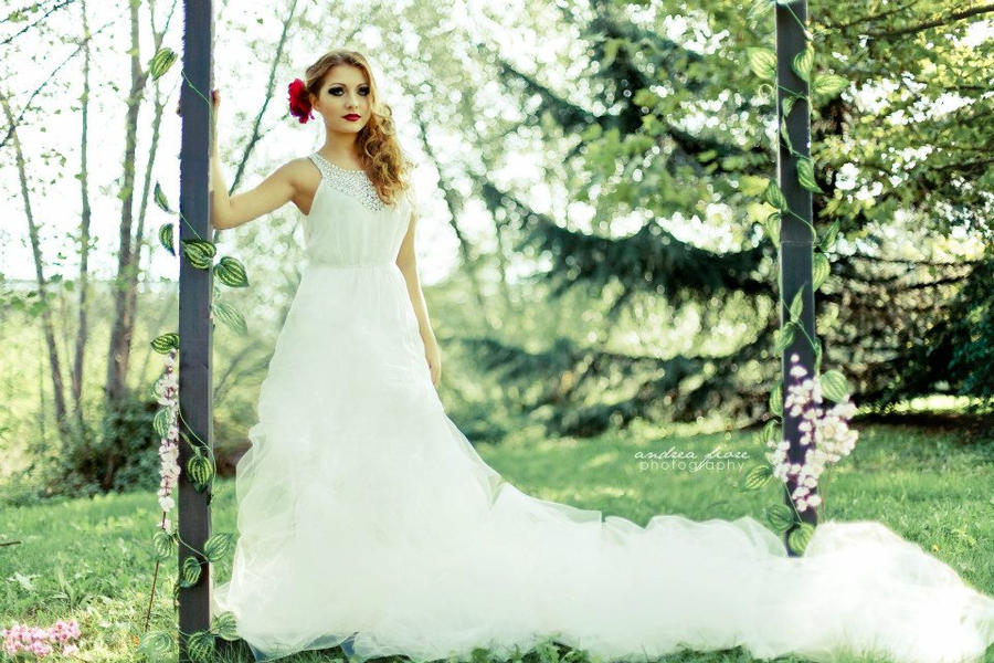 Bride in the wood