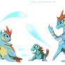 Totodile Croconaw and Feraligatr