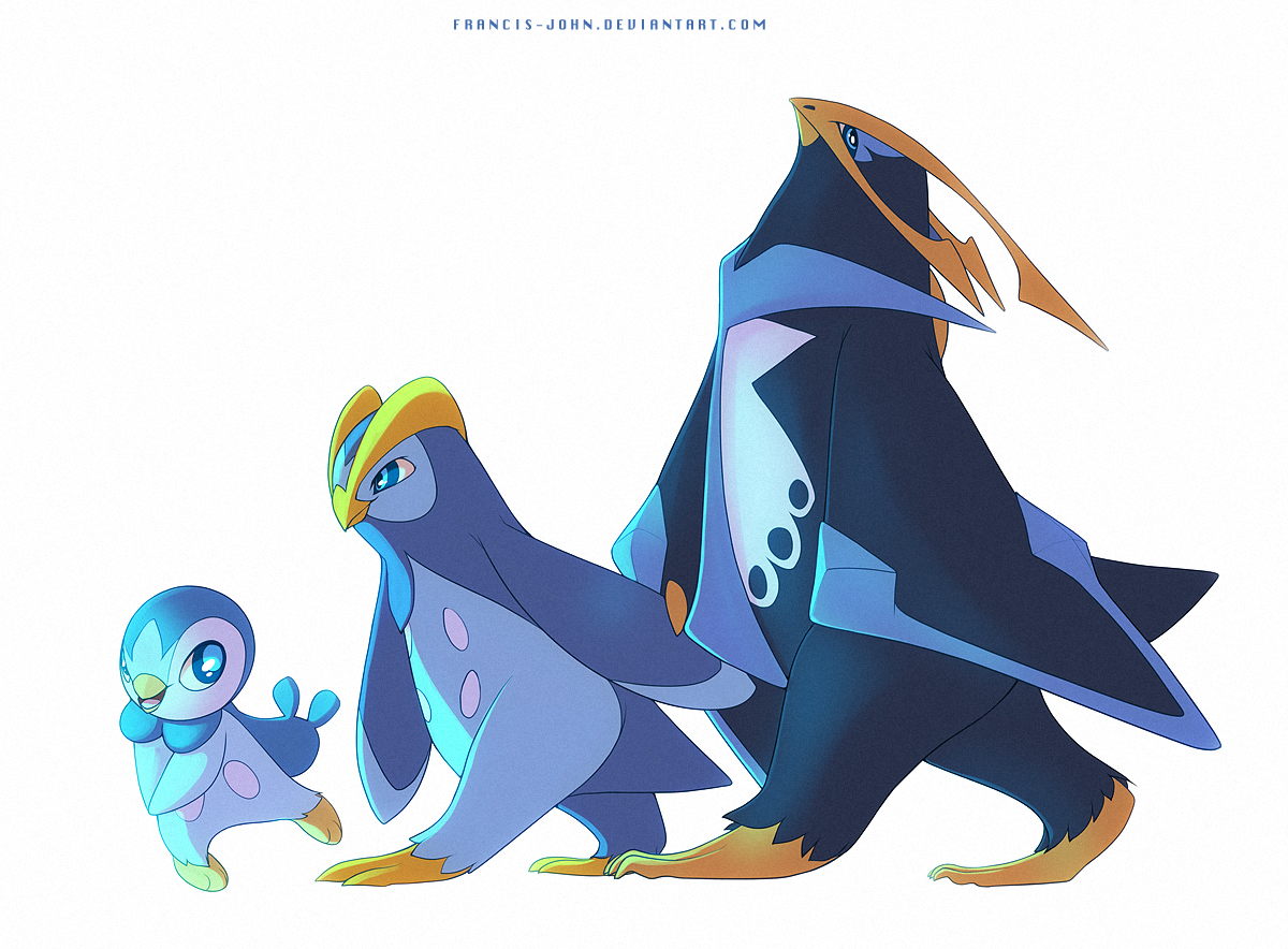 Piplup Prinplup and Empoleon