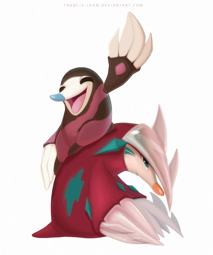 Shiny Drilbur and Excadrill by francisjohn on DeviantArt