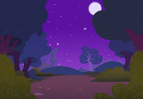 Forest background (night version)