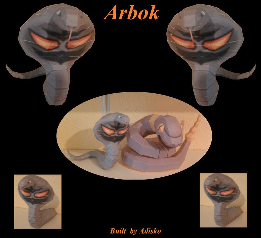 Arbok Paper Pokemon