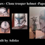 Star Wars Papercraft - Clone trooper helmet