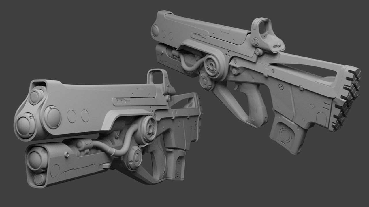 Hard Light Exotic Auto RIfle by laellee on DeviantArt