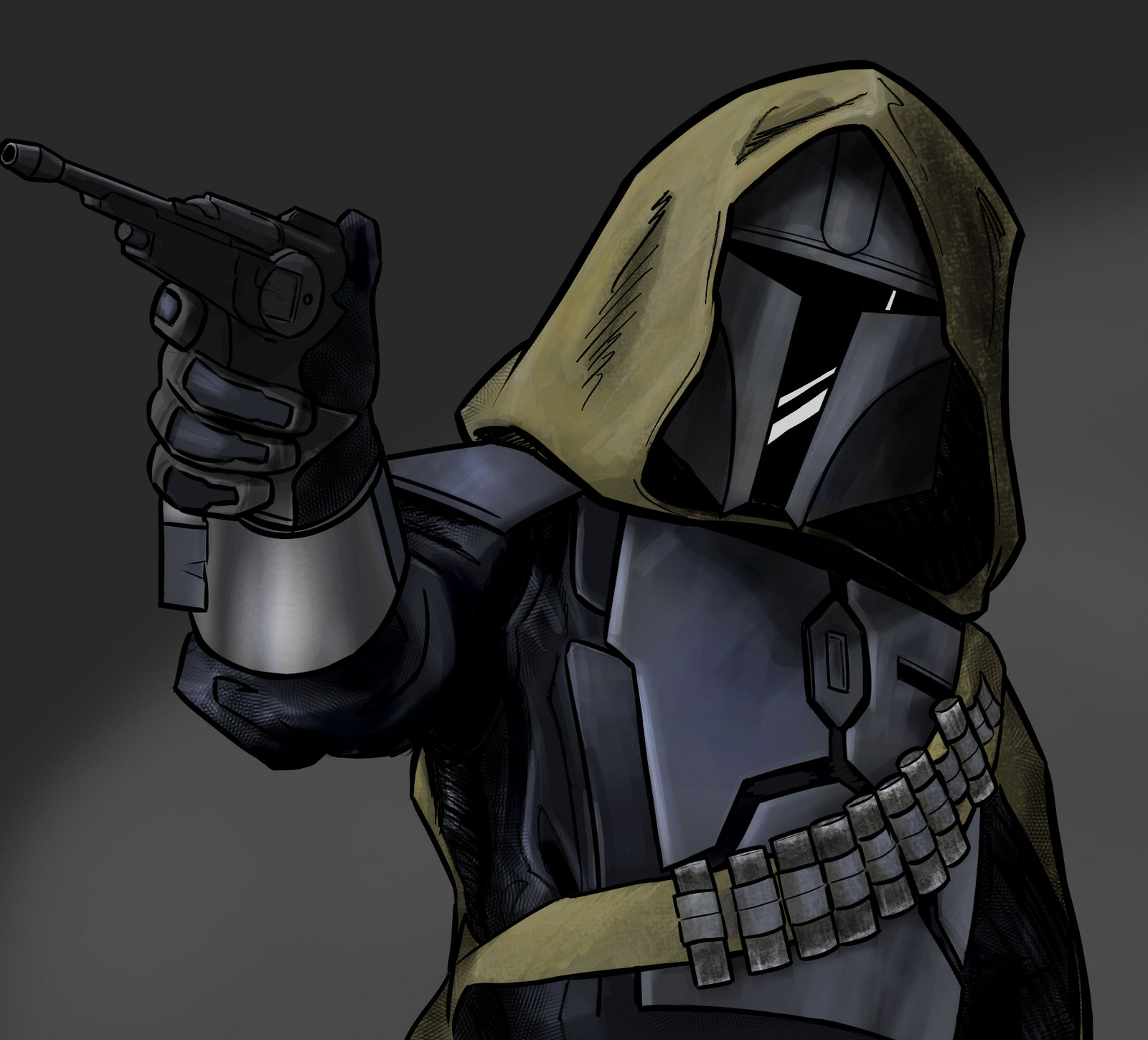 Mando Portrait #1 by daennikastrikesback on DeviantArt
