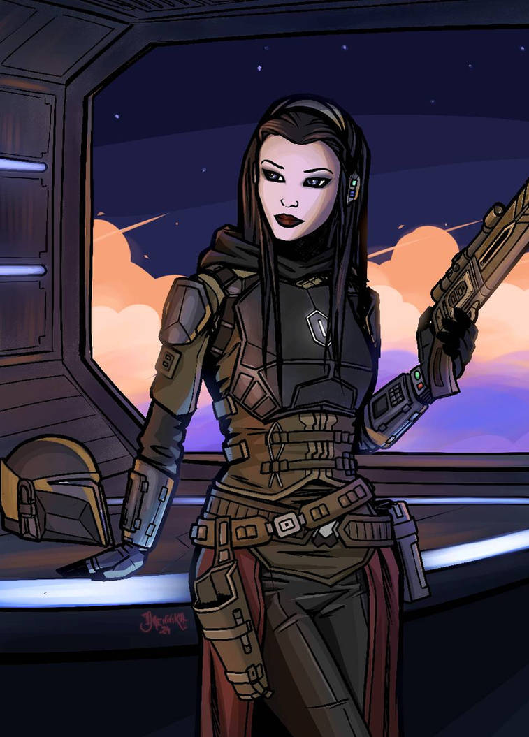 Manda Goth Mandalorian Goth Girl by daennikastrikesback on DeviantArt