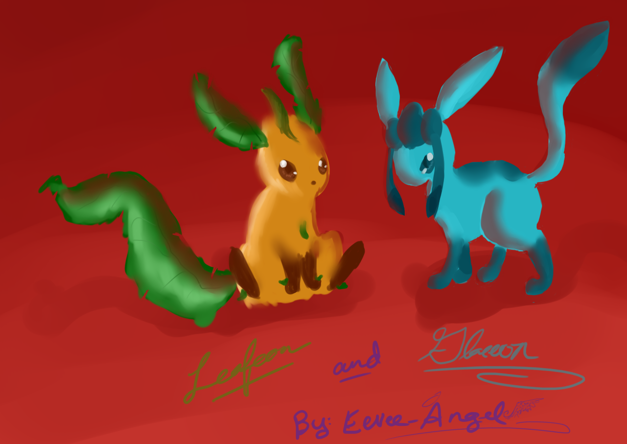 Leafeon and Glaceon