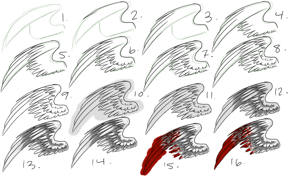 How I Draw Wings