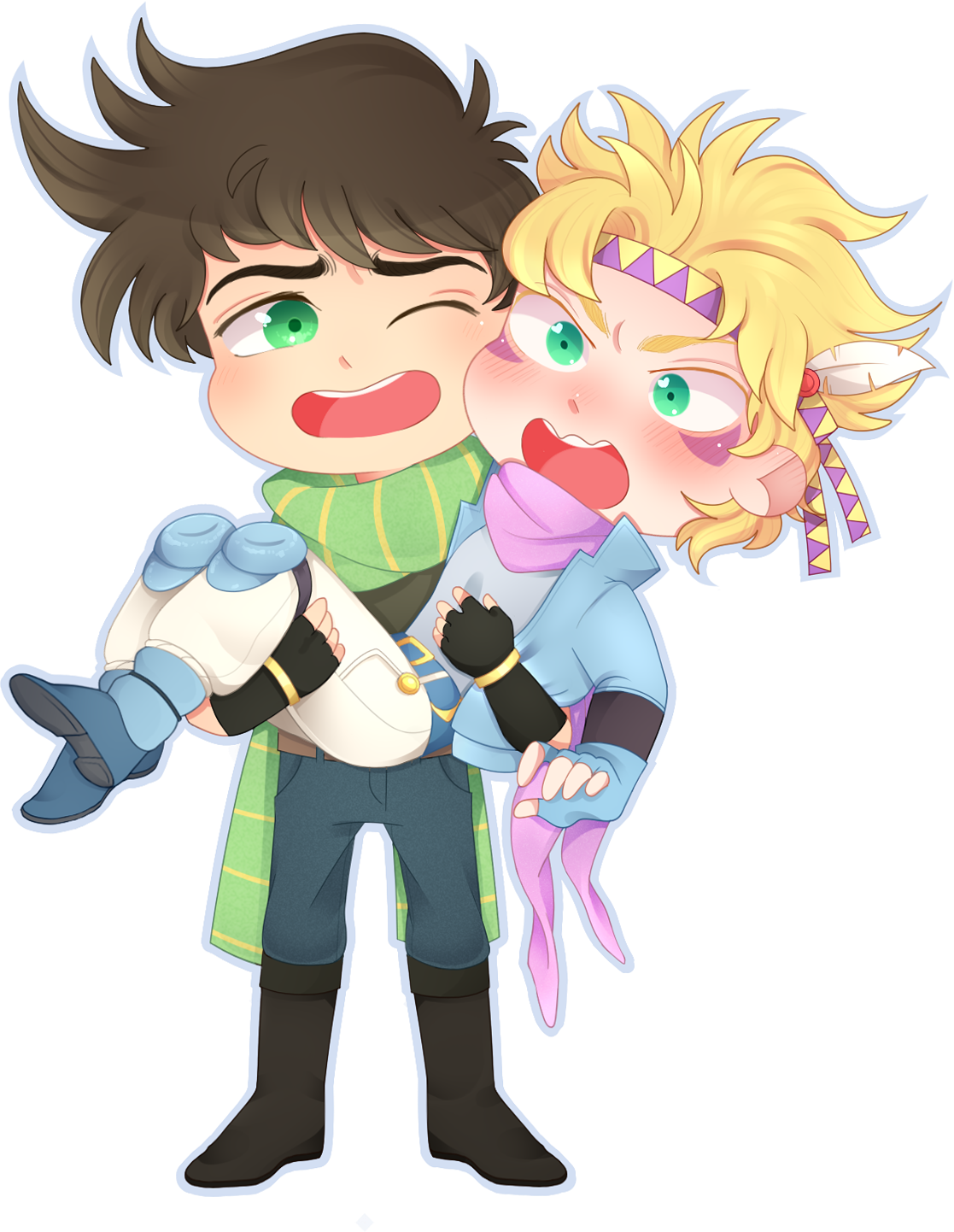 Jojo's Bizarre Adventures - Joseph and Caesar by SofiaMendezDibuja on ...