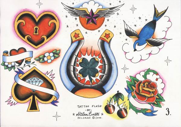 Tattoo Flash set 1, sheet 3