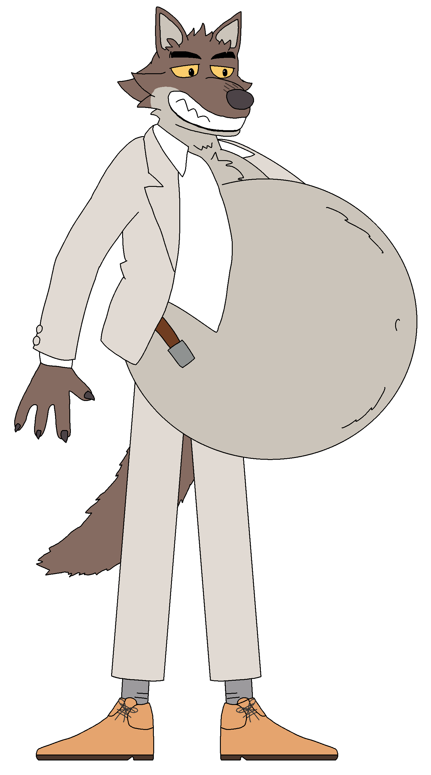 Big bellied Mr. Wolf by SuperMarioFanN1 on DeviantArt