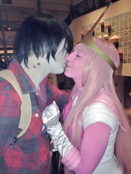 Sailor Princess Bubblegum and Marshall Lee