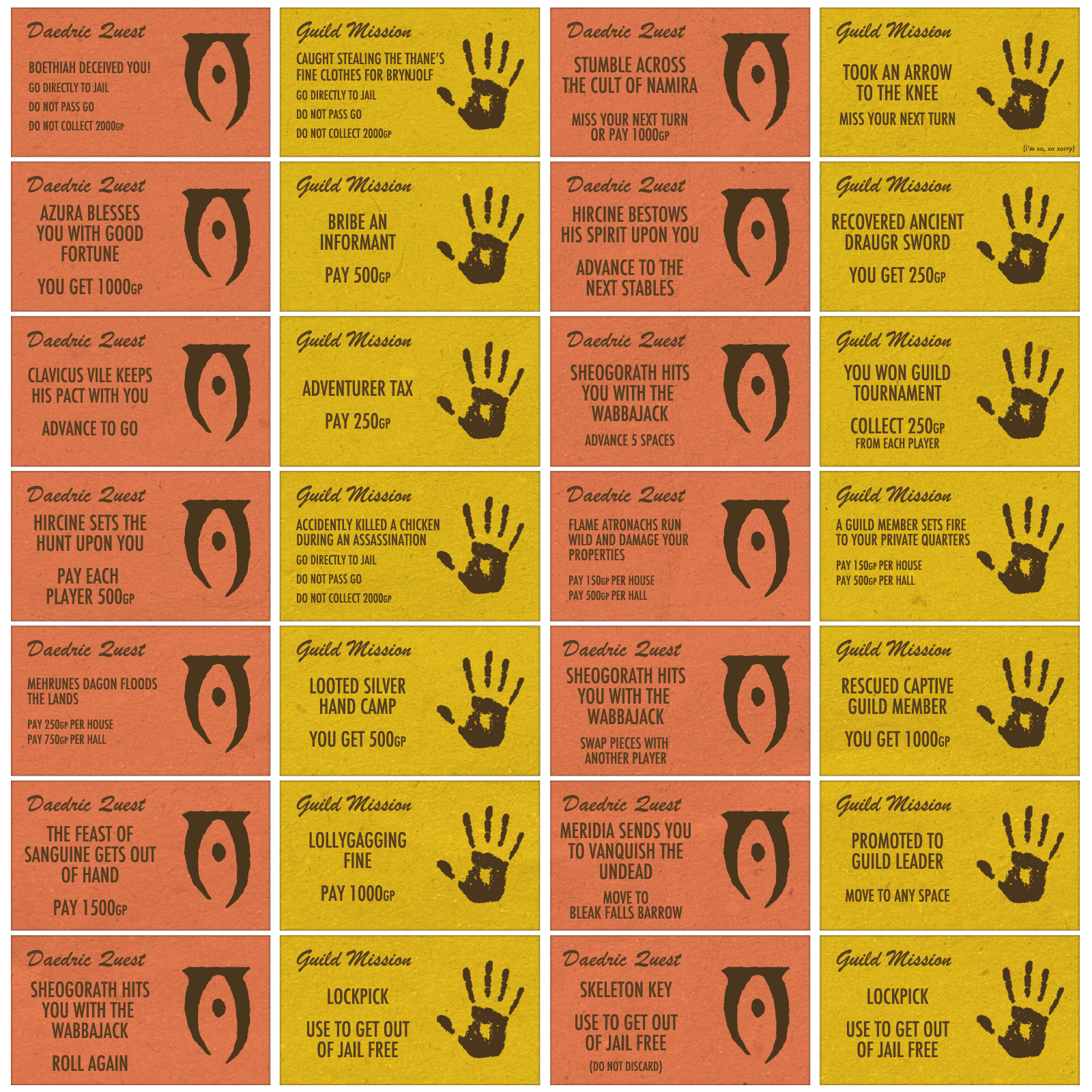 Skyrim Monopoly Cards By Oddeh On Deviantart Skyrim Monopoly Cards By Oddeh On Deviantart