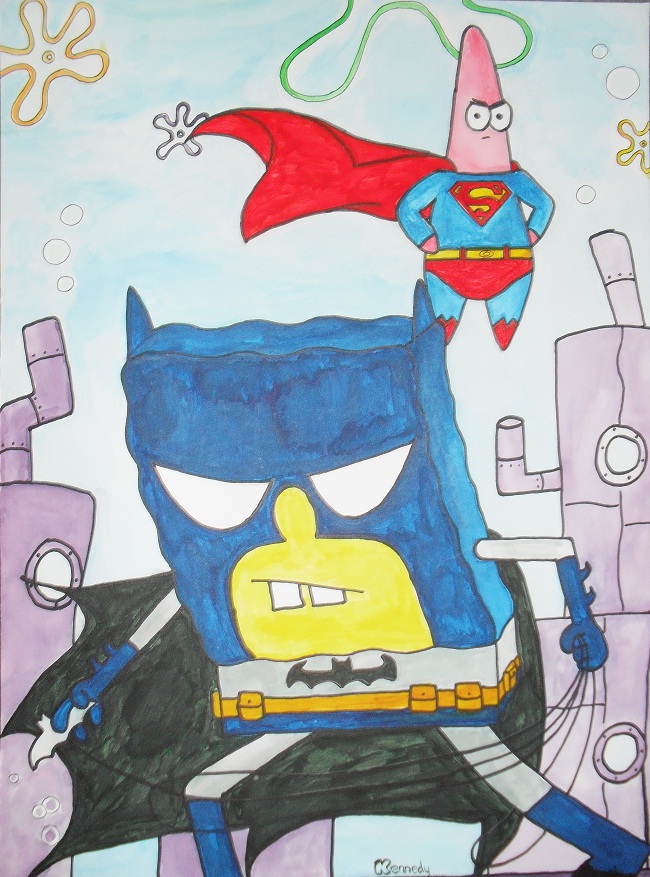 Real Spongebob x Batman