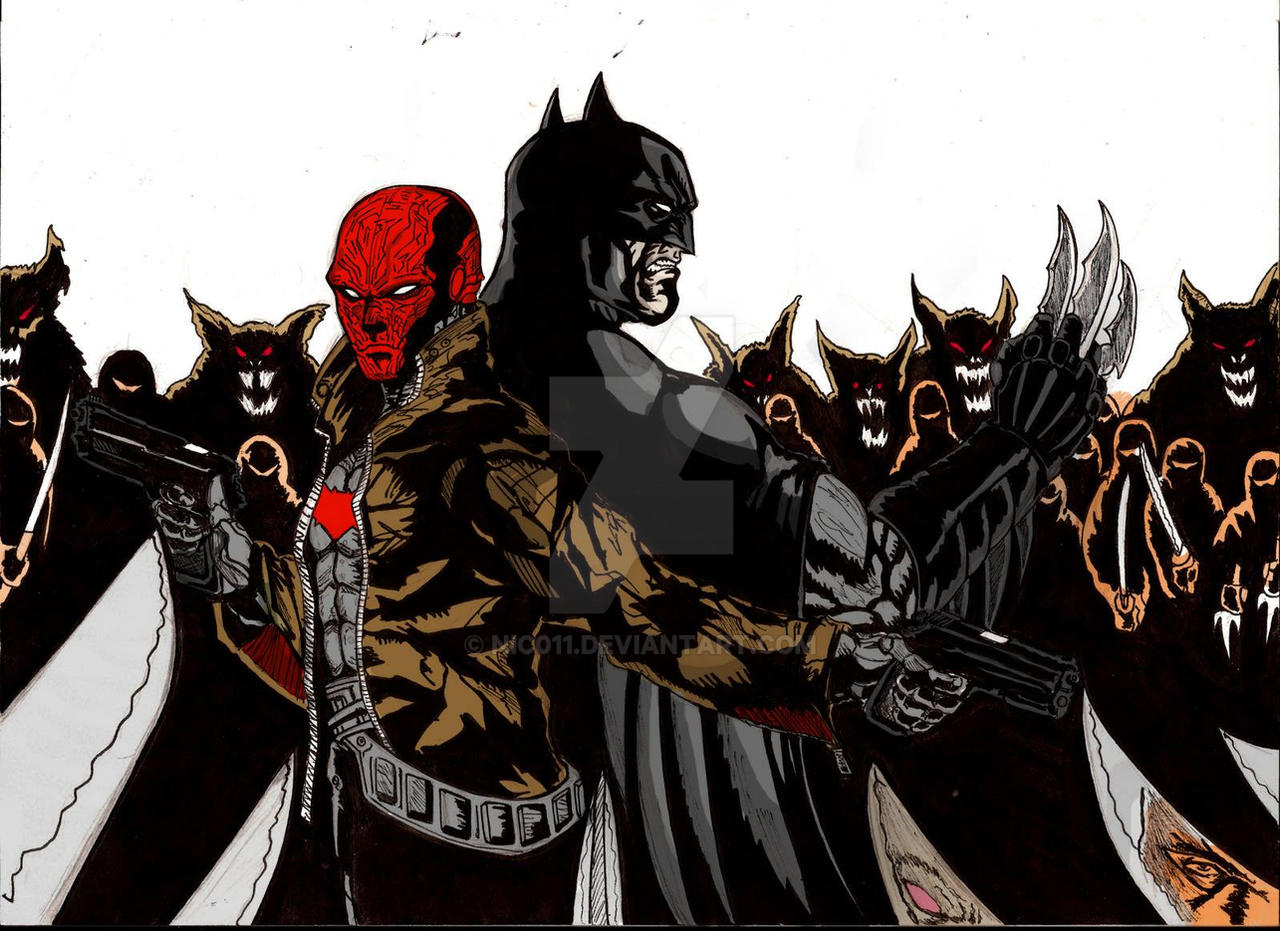 Assasin Batman Red Hood And Batman Vs The League Of Assasin by nic011 on DeviantArt