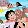 Steven Universe selfies (colored)