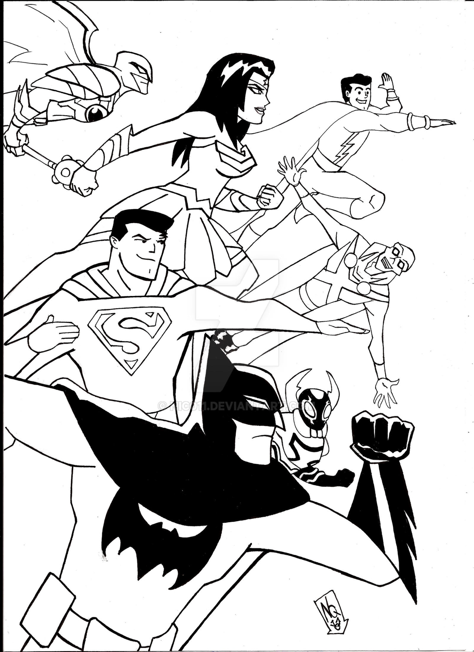 Justice league action Ink